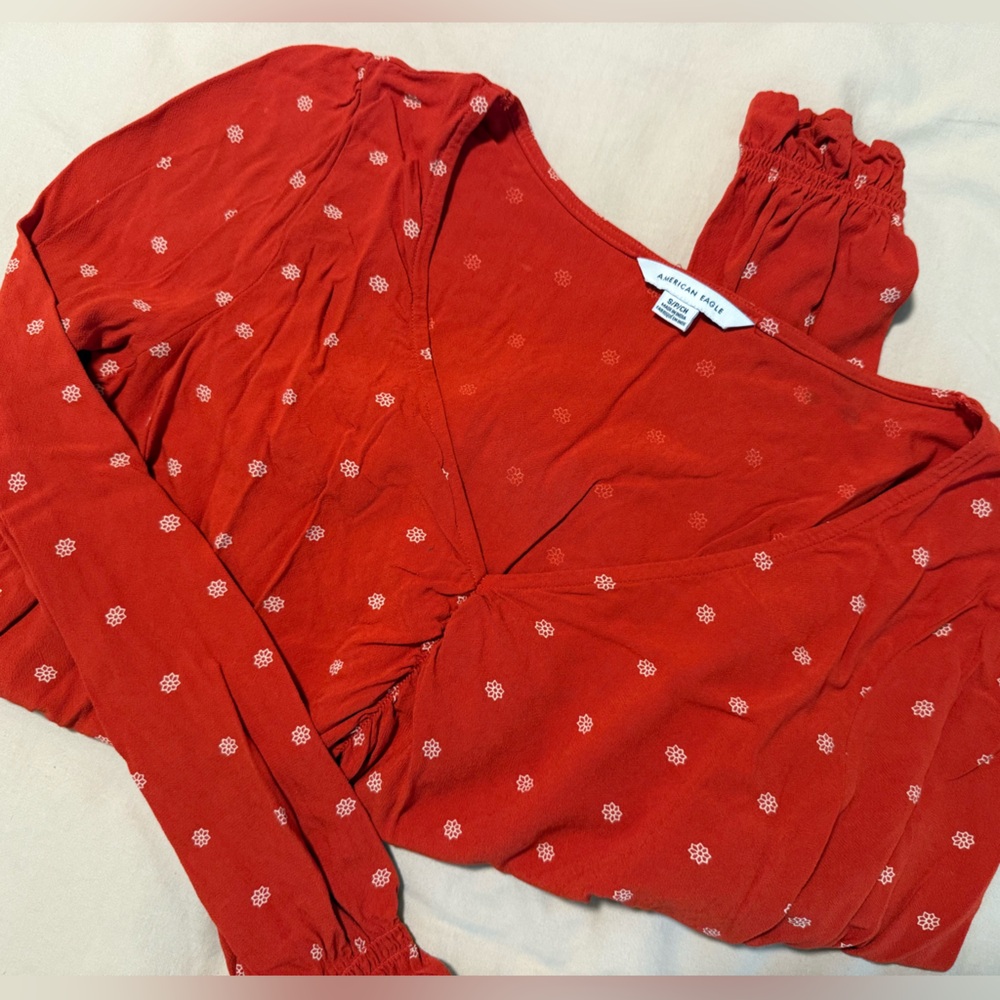 American Eagle Bubble Blouse View 5